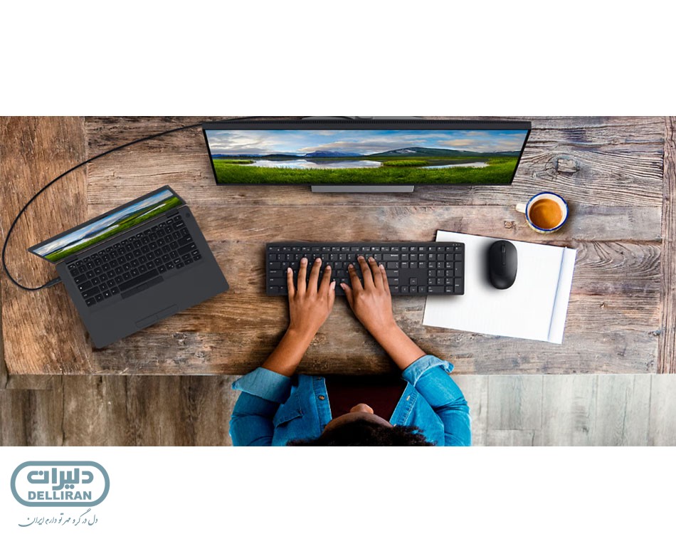 کیبورد و ماوس بی سیم دل مدل Dell Wireless KM5221W 1 کیبورد و ماوس دل km55221w