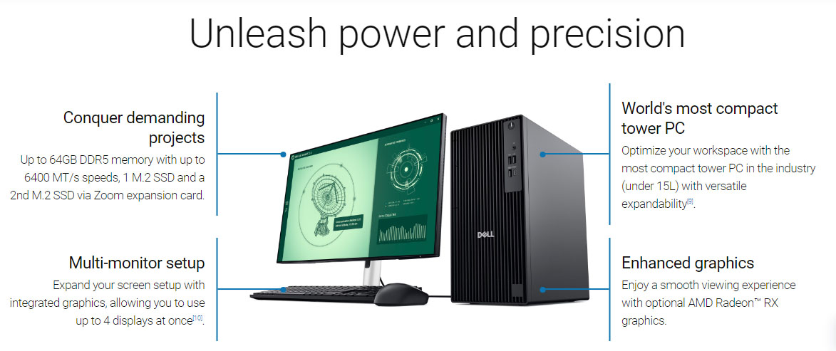 کیس Dell PRO QCT 1250 TOWER -i7-14700