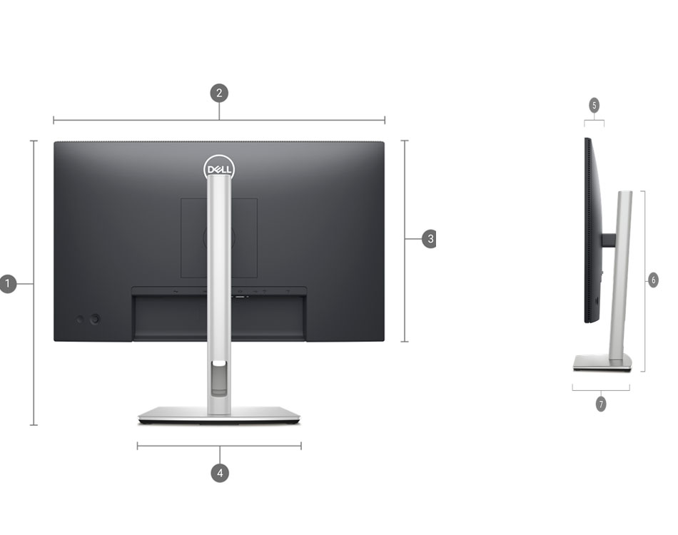 مانیتور دل مدل P2425H-سایز 24 اینچ 7 قیمت مانیتور دل p2425h